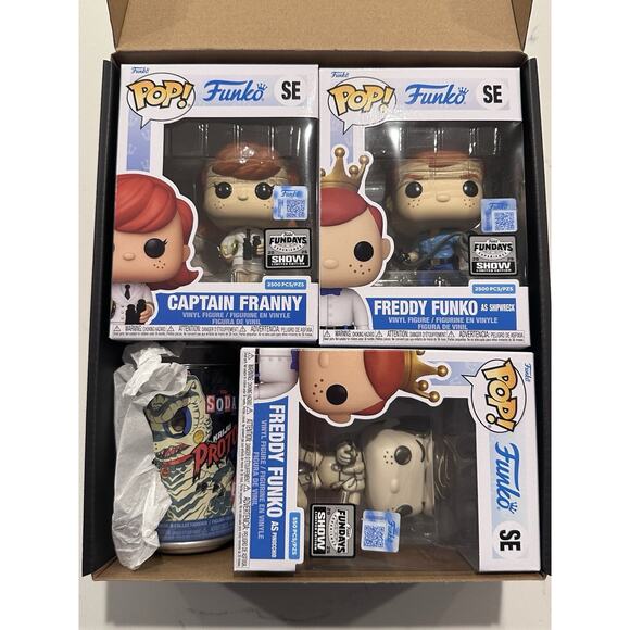 Freddy Funko Fundays Box as Pinocchio LE550, Shipwreck, Captain Franny And Soda - Picture 6 of 7